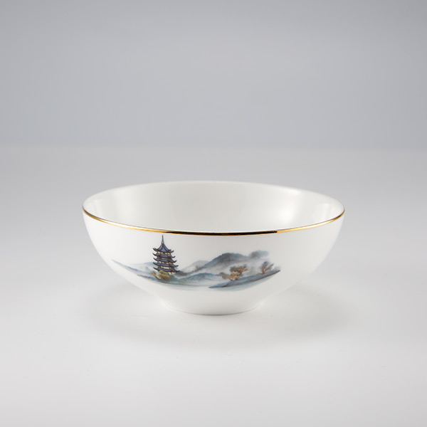 碧水云天骨瓷擺臺餐具