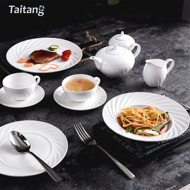旋風系列-純白陶瓷餐具