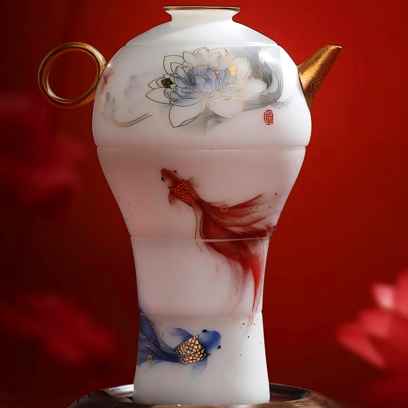 蓮蓮有魚(yú)冰玉平安喜樂(lè)組精美禮盒套組